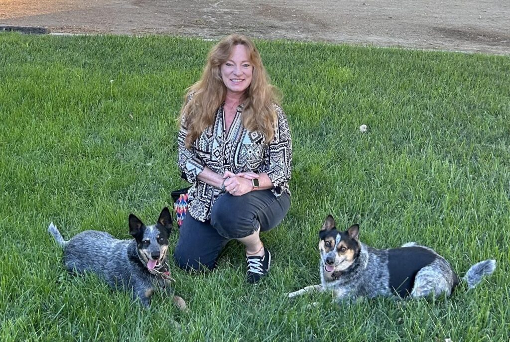 Lorie and her dogs